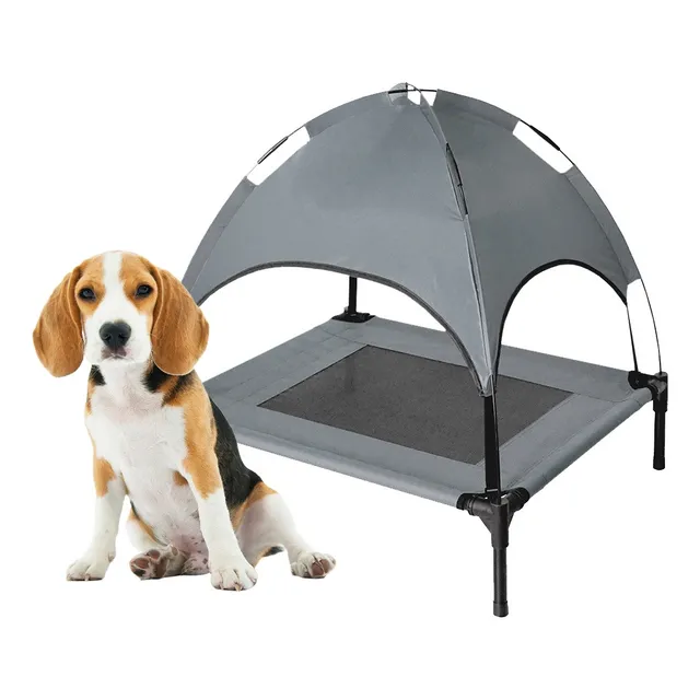Cama Elevada Con Toldo Para Perro Ch, Portátil 61cm