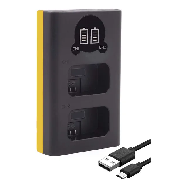 Cargador Dual Usb C De Batería Para Nikon En-el25 Z30 Z50