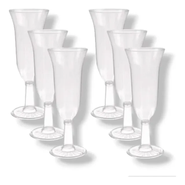 Copa Rígida Champagne Descartable Reutilizable 180cc  X 50u
