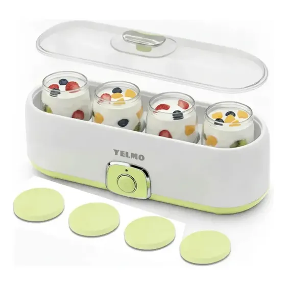 Yogurtera Yg-1704 720ml 4 Jarros Super Compacta 20w Blanco 720 ml yogur casero