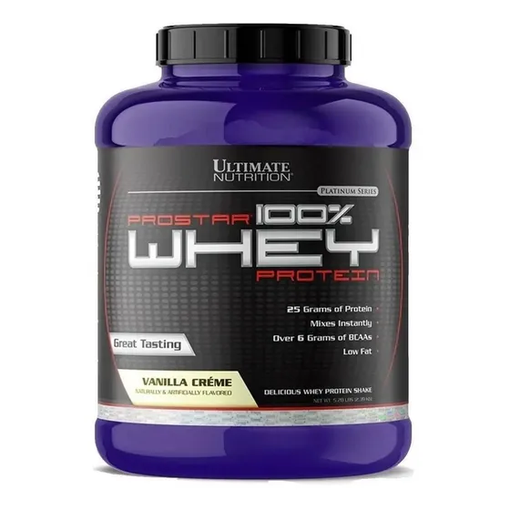 Proteína Deportiva Prostar Whey Ultimate Nutrition Crema Vainilla 2.39kg | Cuotas sin interés