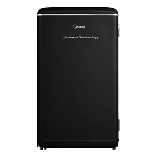 Frigobar Retrô Preto 93l Inverter Bivolt Midea - Preto