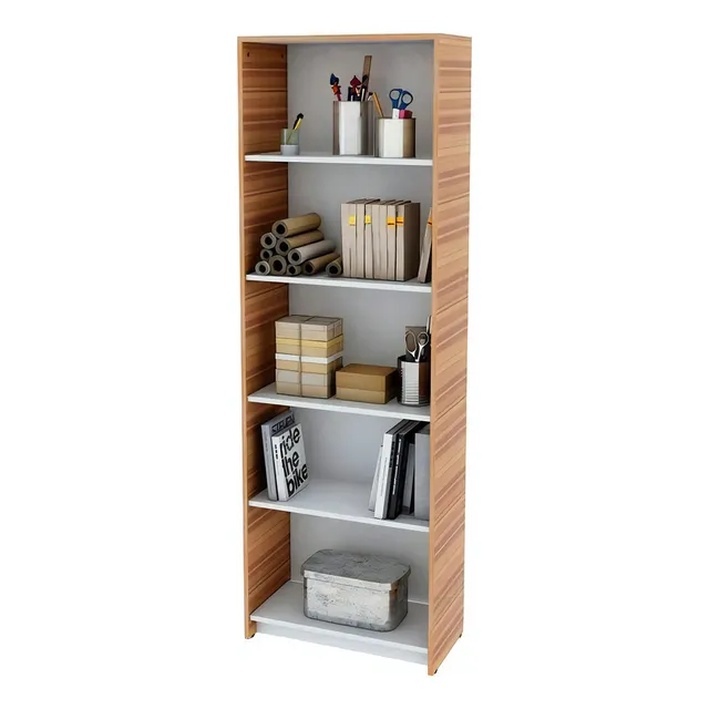 BIBLIOTECA DE MELAMINA CENTRO ESTANT EVO8001P BLANCO PARAISO