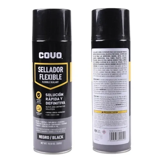 Sellador Flexible Impermeabilizante Negro Marca Covo