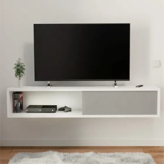 Mesa Tv Estante Flotante Rack Tv Led Lcd Armado Melamina 