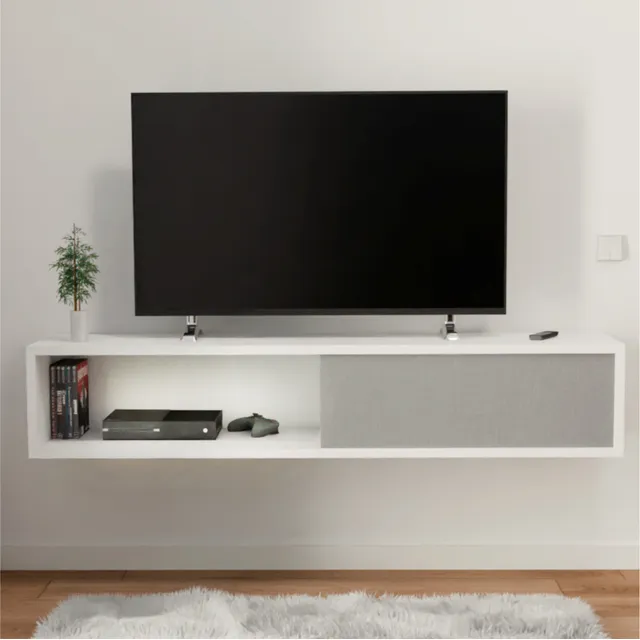 Mesa Tv Estante Flotante Rack Tv Led Lcd Armado Melamina 