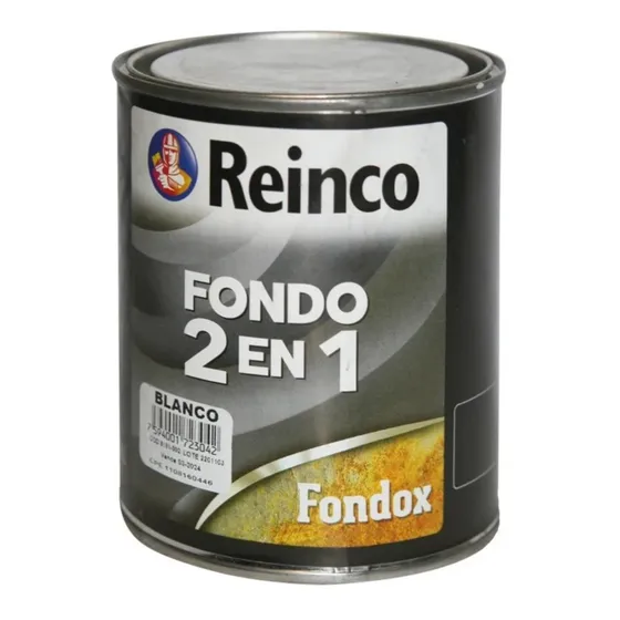 Fondo Anticorrosivo Reinco 2 En 1 Blanco Galón Fondo Pintura