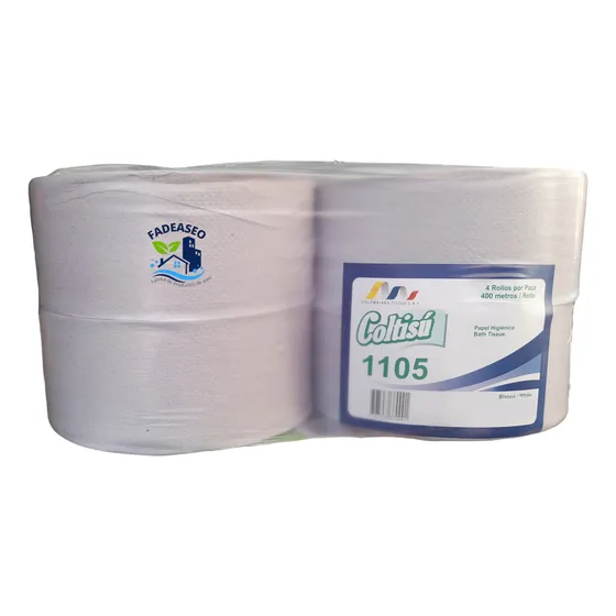 Papel Higienico Industrial De 400 Mts X 4 Und