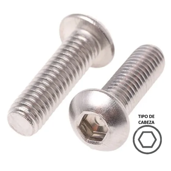 Tornillo Allen Boton Inoxidable Estandar 10-24''x 1 1/2''50p