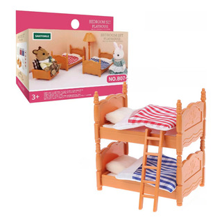 Litera Set De 2 Camas Ternurines Muñecas Muebles Juguete Litera Set De 2 Camas Ternurines Muñecas Muebles Juguete