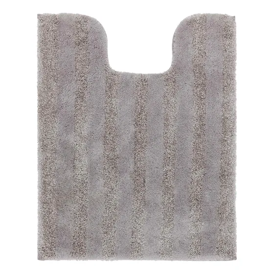 Alfombrilla Baño Lavable Raya 20 X 24 Color Gris
