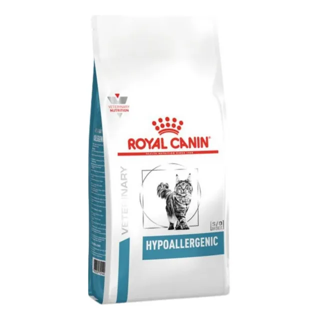 Alimento Royal Canin Veterinary Diet Feline Hypoallergenic para gato adulto sabor mix de 1.5 kg