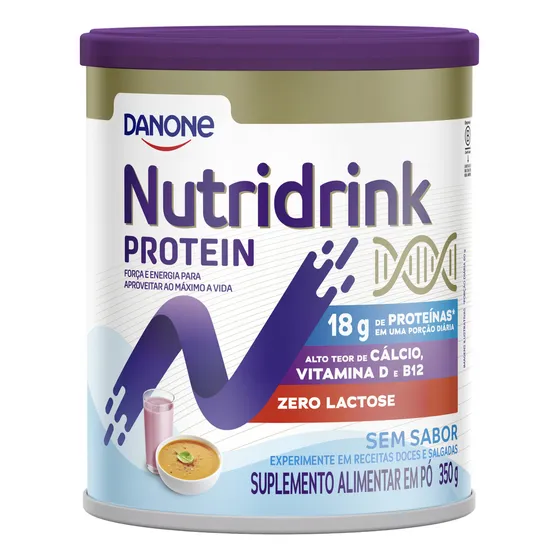 Suplemento Danone Nutridrink Protein em Pó 350g Sem Sabor