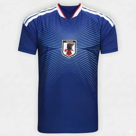 Camisa Seleção Japão 2026 Azul Torcedor Masculina Lançamento Japão I Azul Lisa S/n M