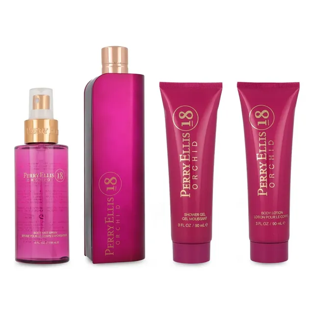 Set Perry Ellis 18 Orchid 4pzs - Caballero