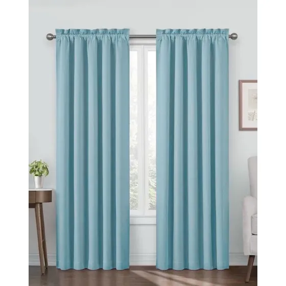 Cortina Para Sala Ó Cuarto Tela Lisa 0.79x2.00 Mt