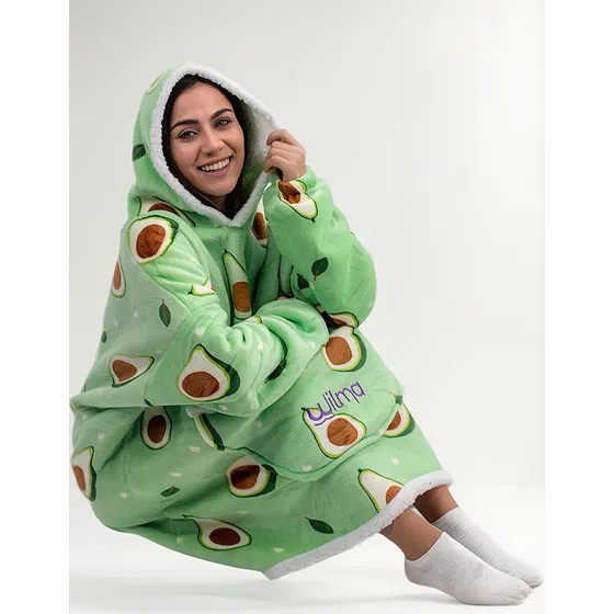 Hoodie Wilma Polar Con Simil Corderito Y Capucha