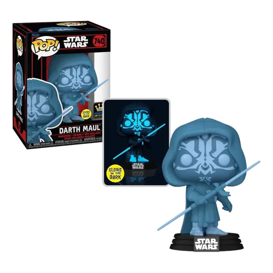 Funko Pop Hologram Darth Maul 740 - Star Wars Exclusivo