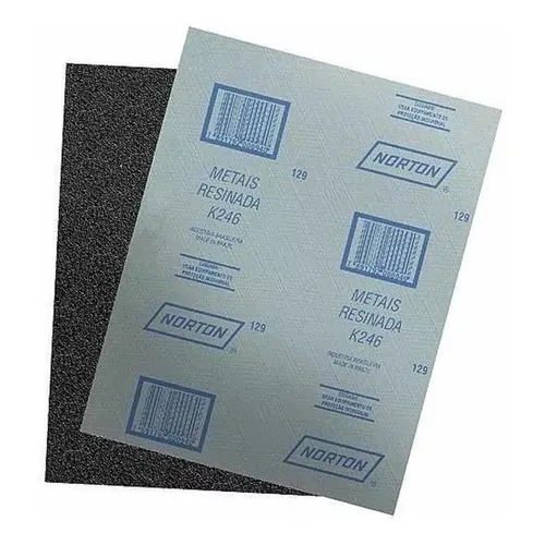 Lixa Ferro K246 0180 (pct C/ 25 Folhas) Norton Quantidade de cascalhos 180