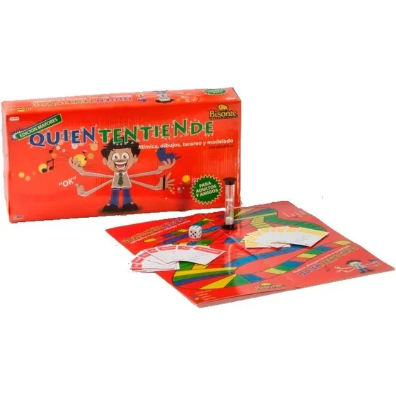 Juego De Mesa Quiententiende Mimica Dibujos Niños Bisonte