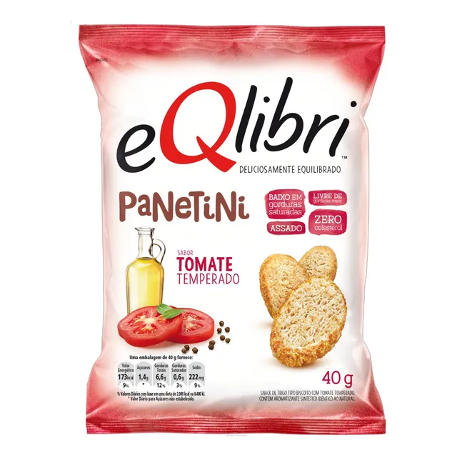 Snack de Trigo Eqlibri Panetini tomate temperado 40 g