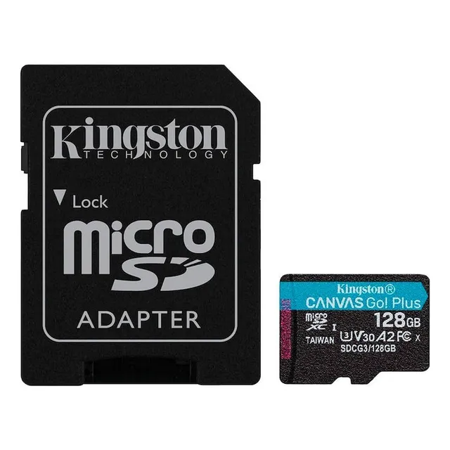 Memoria Microsd Kingston Canvas Go! Plus 128gb Con Adaptador