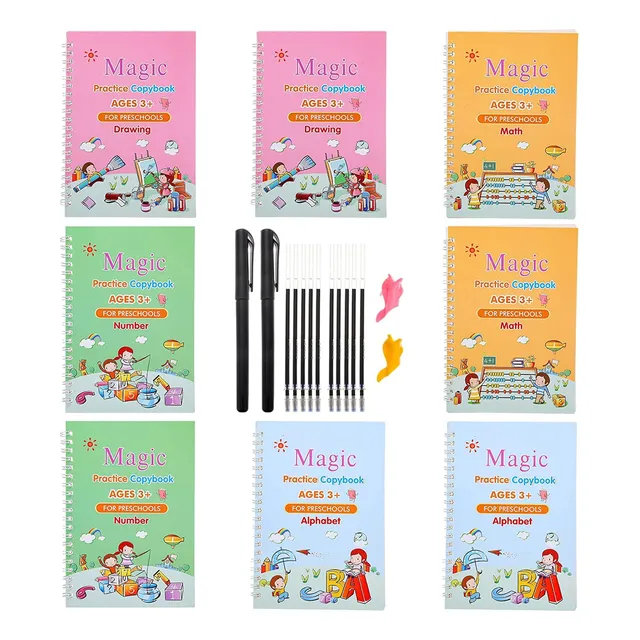 Cuaderno Practica Para Copiar Magia Ingl Niño Escritura Mano