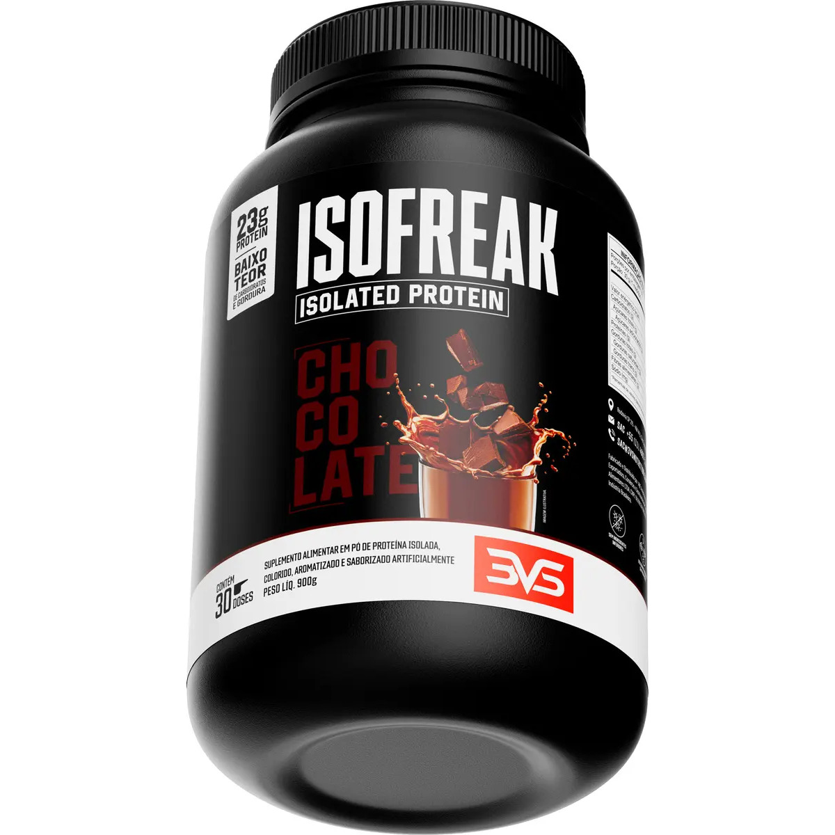 Whey Isolado Isofreak 900g Sabor: Chocolate - Fórmula Avançada Com 23g De Proteína Por Dose Whey Isolado Isofreak 900g Sabor: Chocolate - Fórmula Avançada Com 23g De Proteína Por Dose