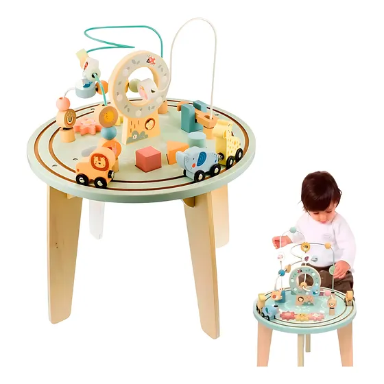 Mesa Actividades Multifunción Madera Didáctica Bebe Niños