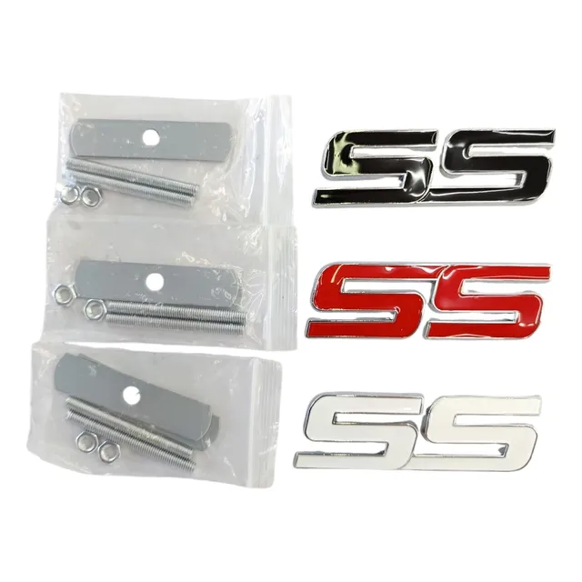 Emblemas Ss Parrilla Negro/rojo/blanco Grande