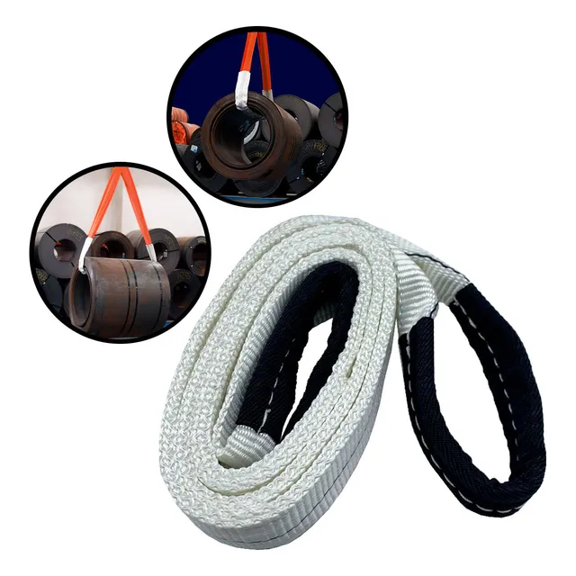 Cinta Sling Elevação Carga 4ton 4mts Fs 5:1 Branca 100mm