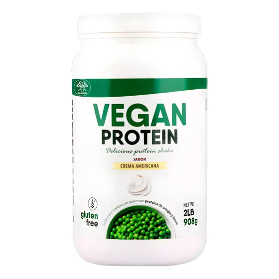 Proteína Vegana Platinum 2 Libras Sabor Crema Americana Sin Gluten ni Lactosa | Cuotas sin interés