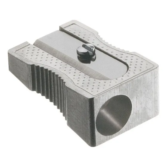 Sacapuntas Faber-castell De Metal Con 20 Plateado