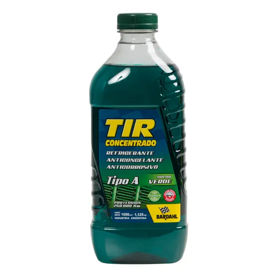 Liquido Refrigerante Anticongelante tir concentrado Bardahl Verde 1L