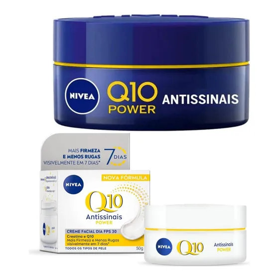 Nivea Q10 Power Facial Dia/noite Todos Os Tipos De Pele Kit