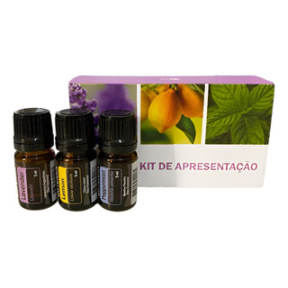 Kit Apresentação 3 Oleos - Peppermint, Lavanda, Lemon 5ml Kit Apresentação 3 Oleos - Peppermint, Lavanda, Lemon 5ml