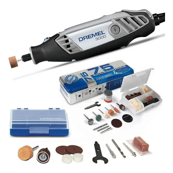 Amoladora Dremel serie 3000 con kit de 85 accesorios Dremel 220v