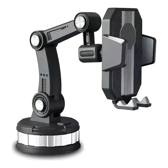 Soporte Universal Celular Auto Porta Teléfono Brazo 360° Color Negro | Cuotas sin interés