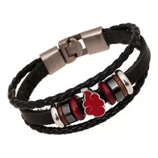 Naruto - Pulsera Cuero Metal Konoha Logo Símbolo Brazalete04 Color Negro Diámetro 20 Cm Naruto - Pulsera Cuero Metal Konoha Logo Símbolo Brazalete04 Color Negro Diámetro 20 Cm