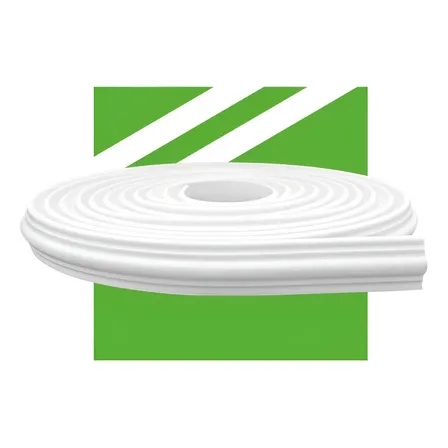 Moldura Boiserie Autocolante Fosca 4cm 10m Meu Rodapé Branco