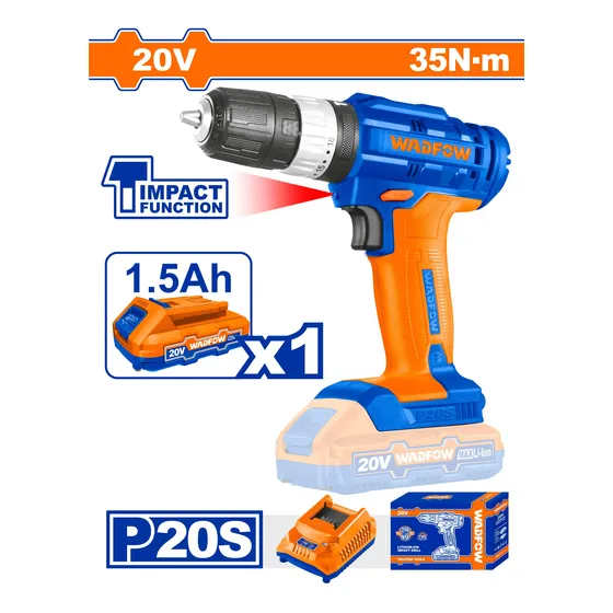 Taladro Y Destornillador 2 En 1 Inalambrico 20v Con Bateria