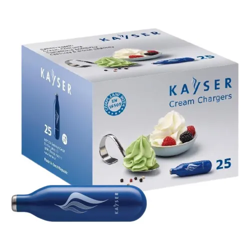Cargas De Chantilly N2o P/sifon Crema Kayser X25 (igual Isi)