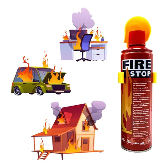 Extinguidor Extintor De Fuego Carro Moto Lancha 1000 Ml