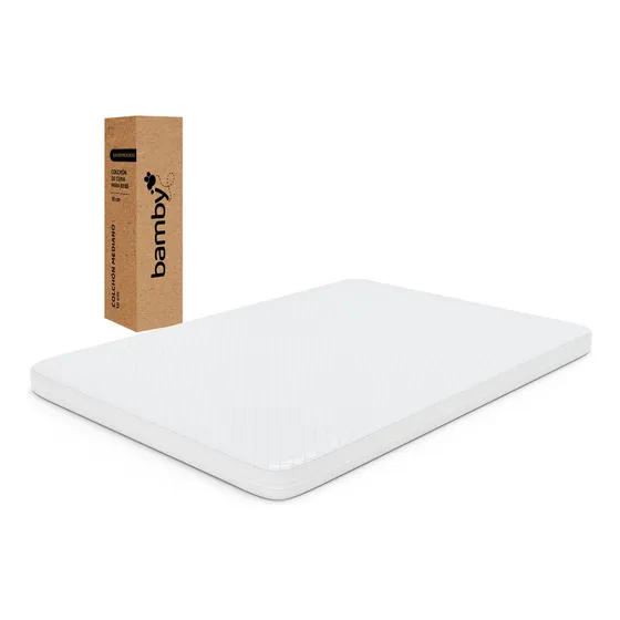 Colchon Cuna Bebe Impermeable Memory 130x70x10 Medium