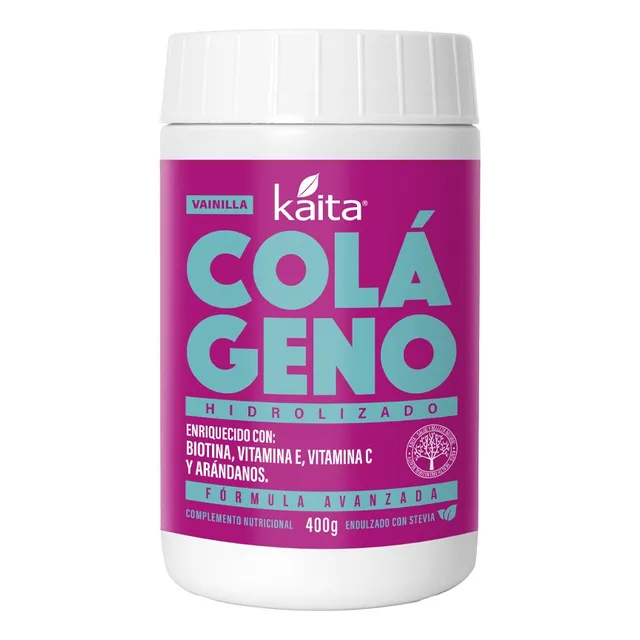 Colágeno Hidrolizado Biotina Kaita  Vainilla 400gr.