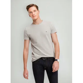 Camiseta Tommy Hilfiger Essential Cotton Icon Cinza Mescla Camiseta Tommy Hilfiger Essential Cotton Icon Cinza Mescla