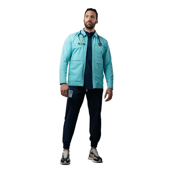 Bata Tipo Chaqueta Medica De Hombre Wm Pro