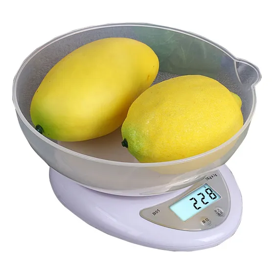 Balanza Digital Peso De Cocina 5kg Incluye Bateria