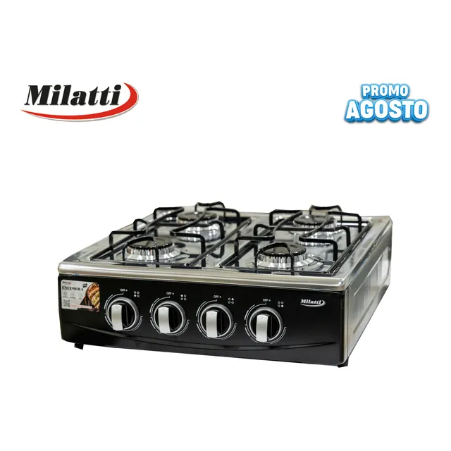 Cocina Estufa De Mesa 4 Hornillas Milatti Original