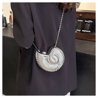 Elegante Bolso De Noche Con Forma De Concha Para Mujer, Eleg Elegante Bolso De Noche Con Forma De Concha Para Mujer, Eleg